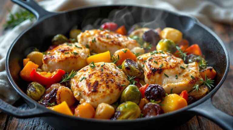 chicken and veggie skillet