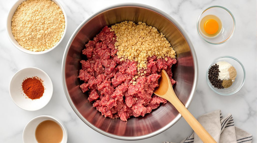 combine ground beef mixture