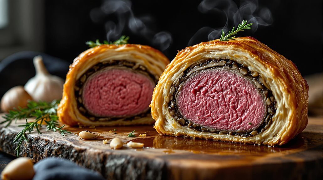 savory pastry wrapped beef