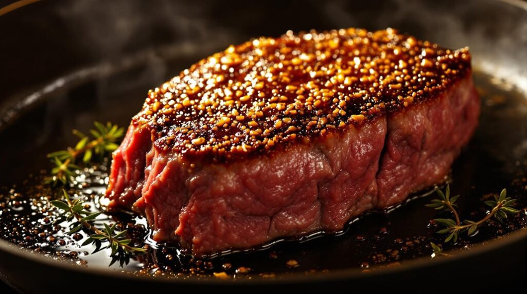 sear meat until browned