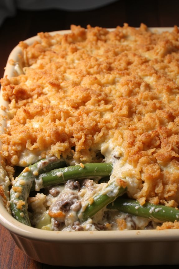 crispy onion green bean casserole