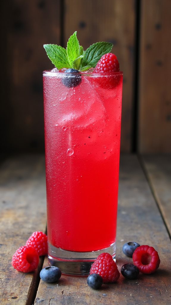 farm fresh berry sparkler delight