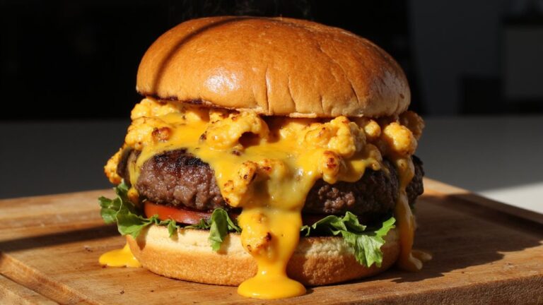 grilled cheese curd burger