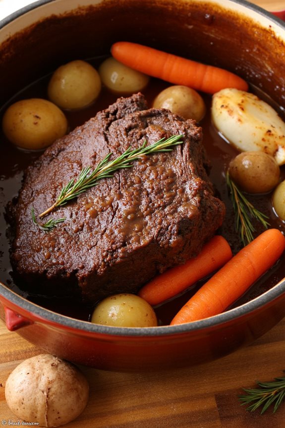 hearty slow cooked pot roast