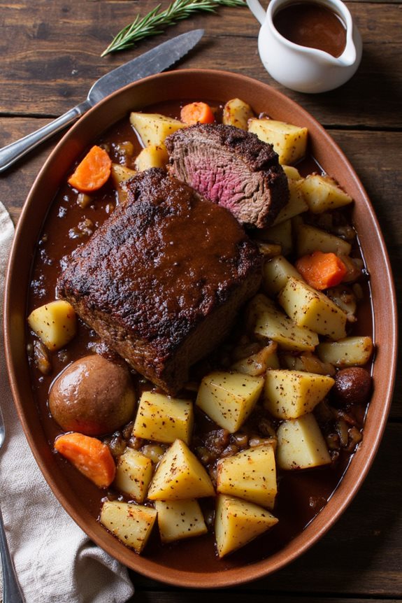 slow cooked pot roast recipe