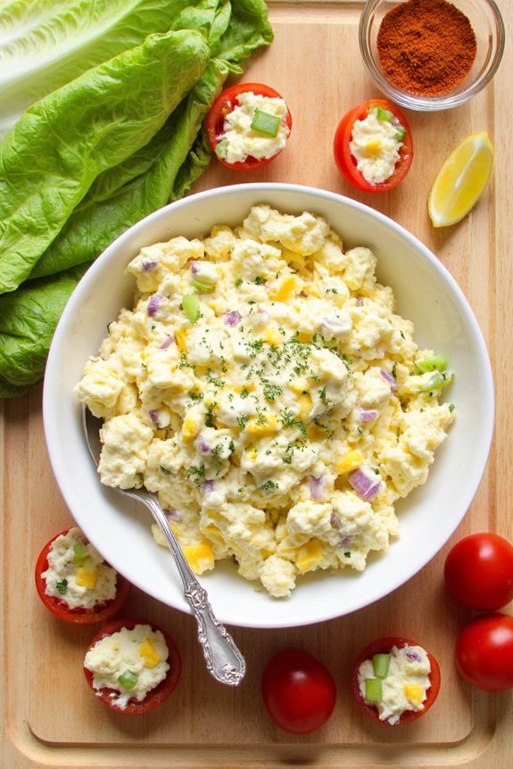 healthy creamy egg salad