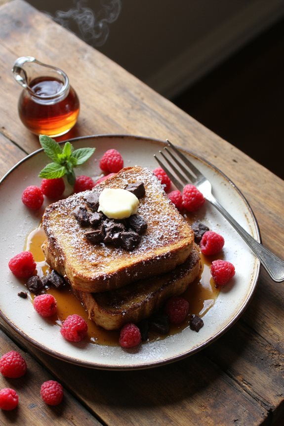 raspberry chocolate french toast