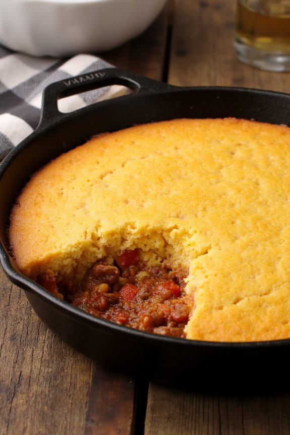 sloppy joe cornbread casserole