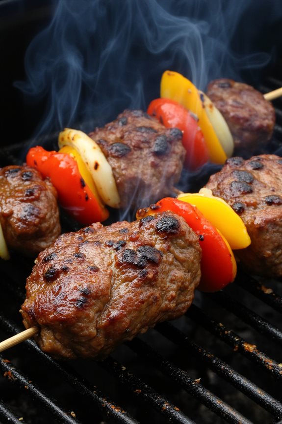 steak kabobs with garlic rosemary butter