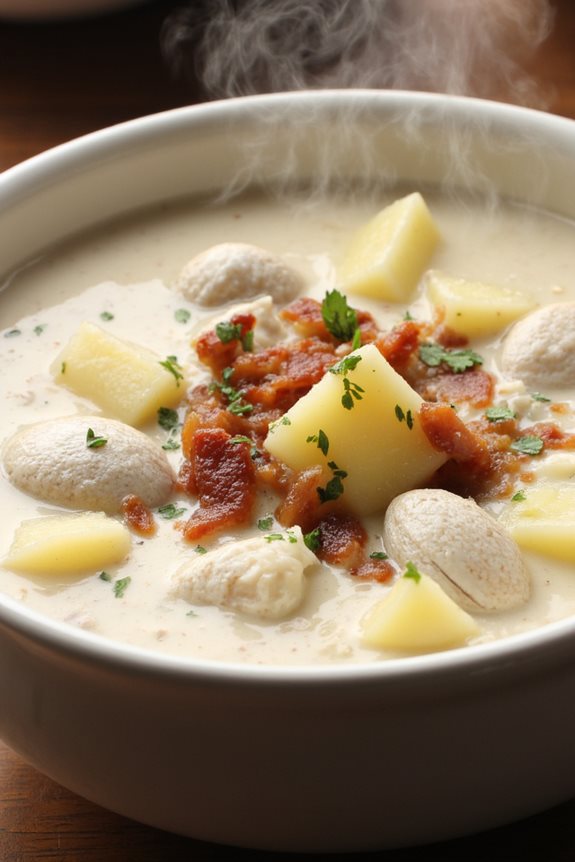 bacon clams creamy chowder