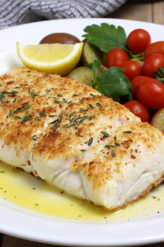 crispy seared chilean sea bass