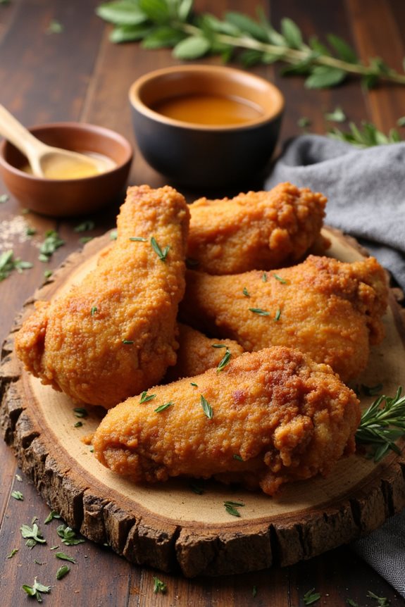 crispy tender fried chicken
