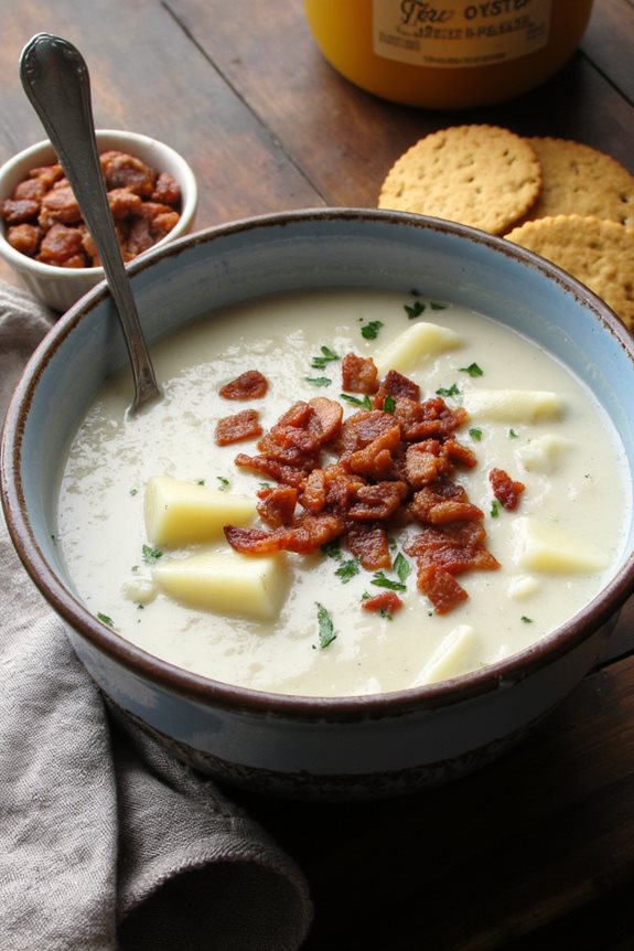homemade creamy clam chowder