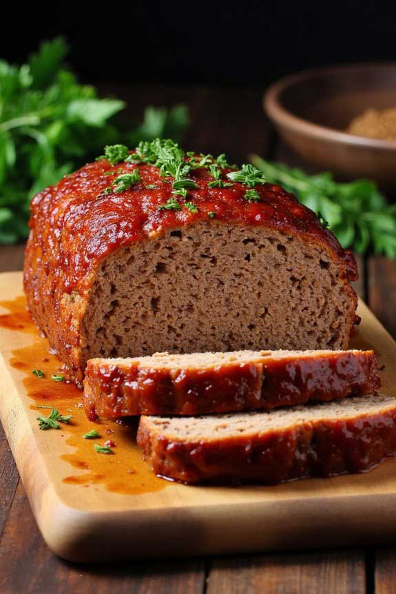 homemade meatloaf with flavor