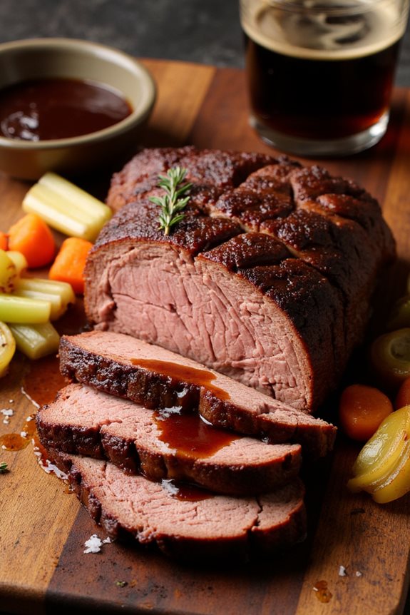 tender beer braised brisket