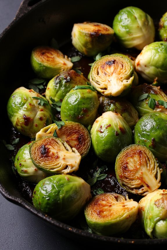 crispy roasted brussels sprouts