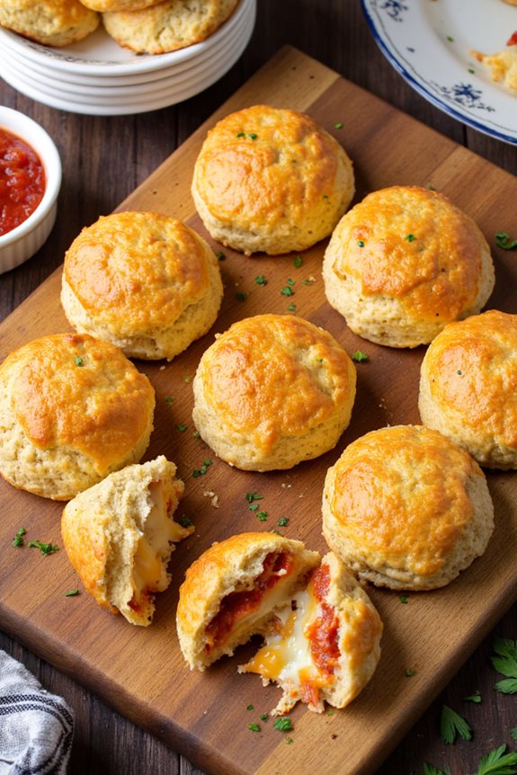 cheesy stuffed pizza balls