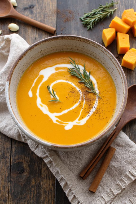 creamy spiced butternut squash